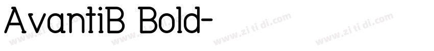 AvantiB Bold字体转换